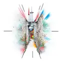 the Berlin Wall falling down tattoo design idea