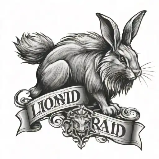Lionhead Rabbit rock band tattoo tattoo design idea