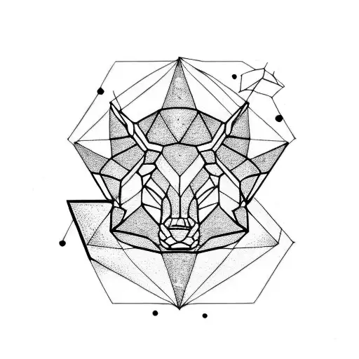 leo constellation tattoo design idea