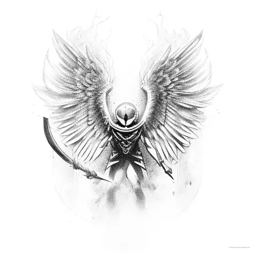 Michael archangel  tattoo design idea