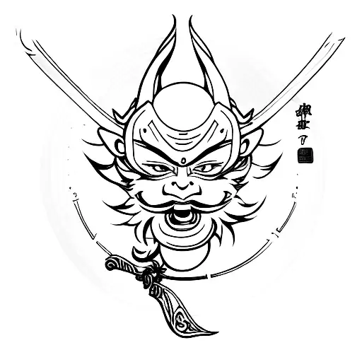 sun wukong tattoo design idea