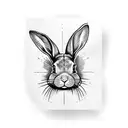 bunny wrap tattoo design idea