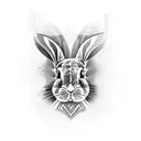 bunny wrap tattoo design idea