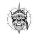sun wukong tattoo design idea