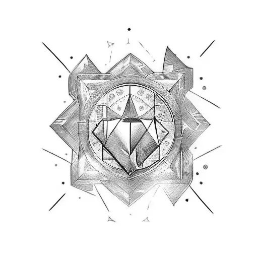 sheild of david and ai  tattoo design idea