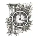 August 21 1969 in roman numerals tattoo design idea