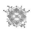 Microscopic view of a beer molecule tattoo design idea