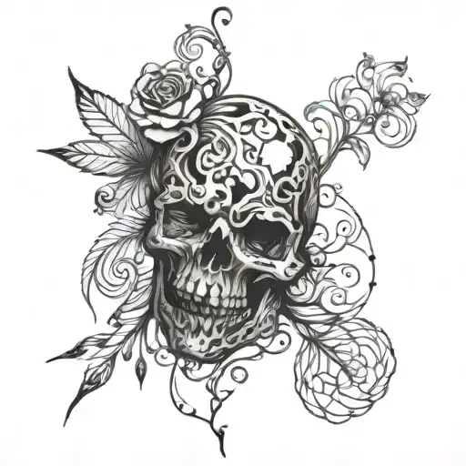 anxiety & depression tattoo design idea