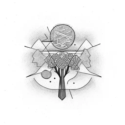 Everything happens for a reason tattoo design idea