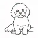 bichon frisé love forever & always tattoo design idea