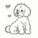 bichon frisé love forever & always tattoo design idea
