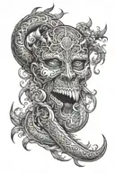 All the nights I had to mask up on the scheme My subconscious got me fighting in my sleep I can't forget about it I see  tattoo design idea