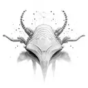 An alien creature inspired by sci-fi movies tattoo design idea