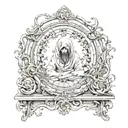 despair, emptiness, deus tattoo design idea