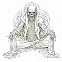 despair, emptiness, deus tattoo design idea