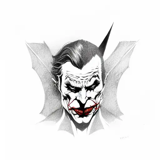 Batman and the Joker  tattoo design idea