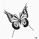 butterfly effect  tattoo design idea