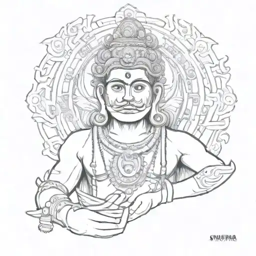 Ayyappa Swamy tattoo design idea