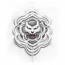 ghostface  tattoo design idea