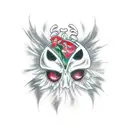 ghostface  tattoo design idea