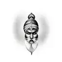 sikh warrior tattoo design idea