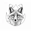 Combine the Saskatchewan landscape with foxtail barley in a minimalist style tattoo design idea