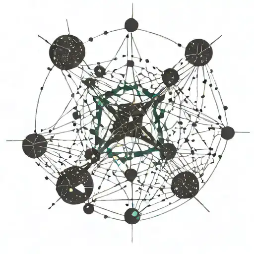 Gemini constellation tattoo design idea