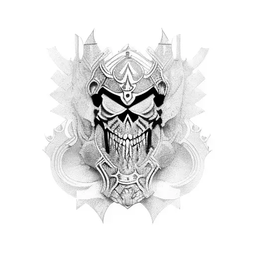 ancient Polish sholder armor  tattoo design idea