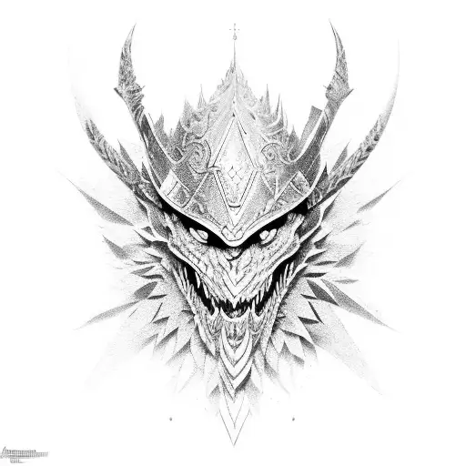 sholder Polish armor  tattoo design idea