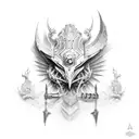 Polish armor  tattoo design idea