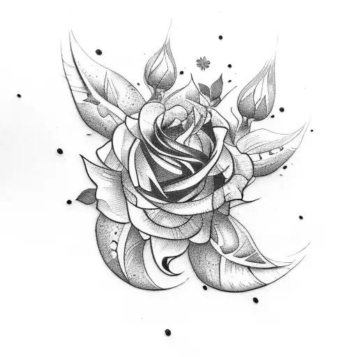 Shoulder to elbow length tattoo of magolia flowers and yellow roses tattoo design idea