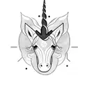 unicorn  tattoo design idea