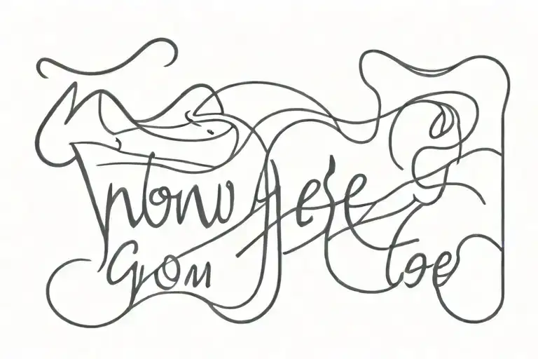 Moses wtih "Now Then Go" tattoo design idea
