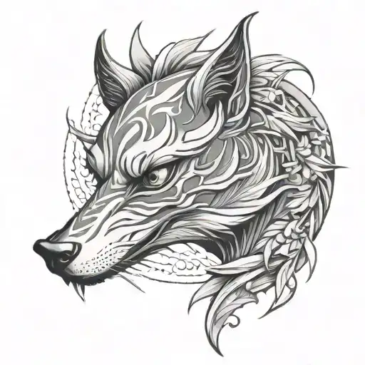 gumiho tattoo design idea