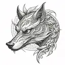 gumiho tattoo design idea