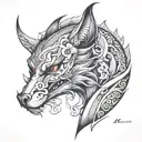 gumiho tattoo design idea