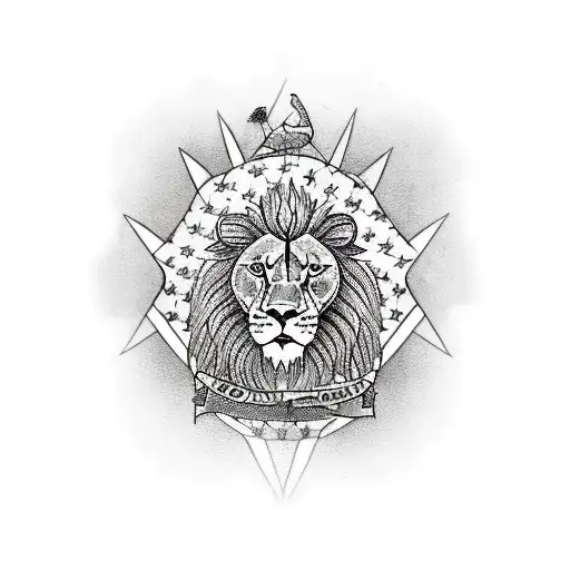A tattoo of the Lion of Babylon, a symbol of power and resilience, in honor of the client's favorite country, Iraq tattoo design idea