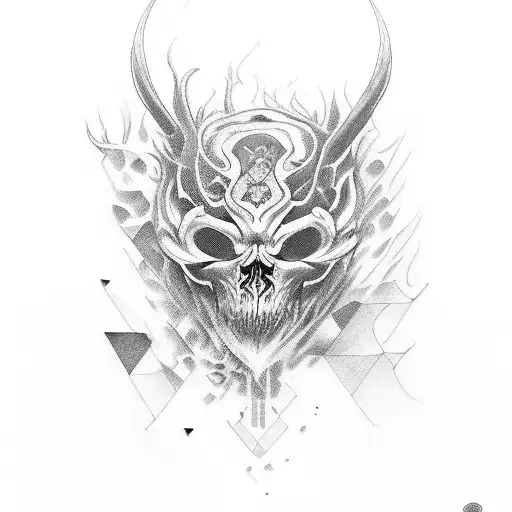 corvo bucha e cogumelo  tattoo design idea