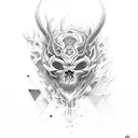 corvo bucha e cogumelo  tattoo design idea