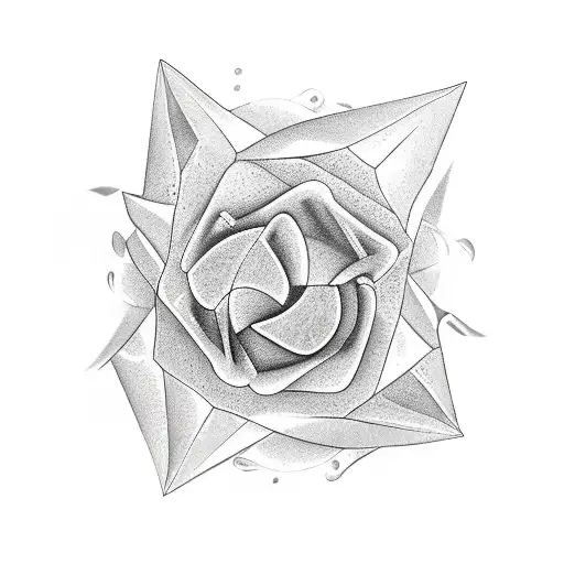 Iceberg, wind rose tattoo design idea