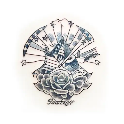  handshake tattoo design idea