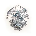  handshake tattoo design idea