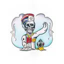  handshake tattoo design idea