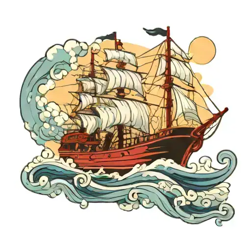 popeye navy ship tattoo design idea