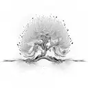 Chinese chestnut tree tattoo design idea