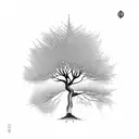 Chinese chestnut tree tattoo design idea