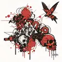 year 2008 tattoo design idea