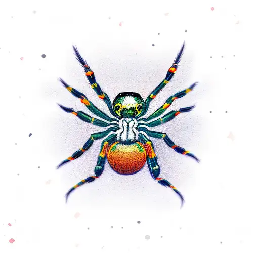 Spider tattoo design idea