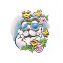 Garfield "BEAN ME!" strip tattoo design idea