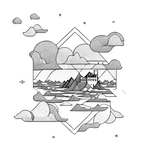 Wanderer above the Sea of Fog tattoo design idea